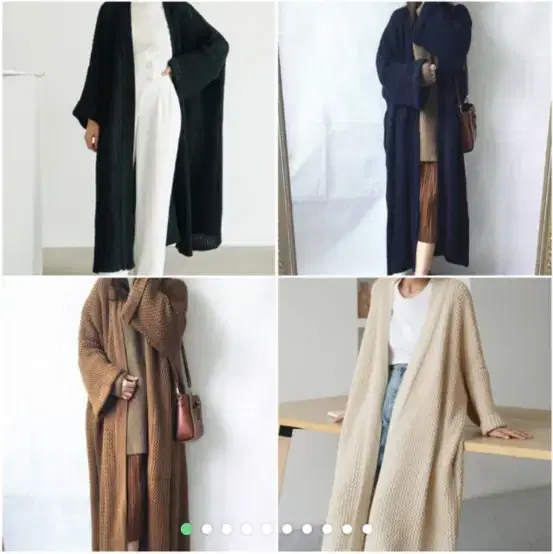 New product Long knit cardigan