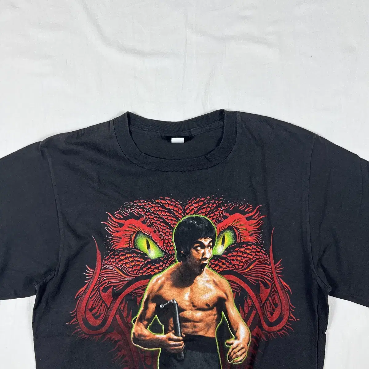 90s 브루스리 bruce lee 드래곤 반팔티셔츠