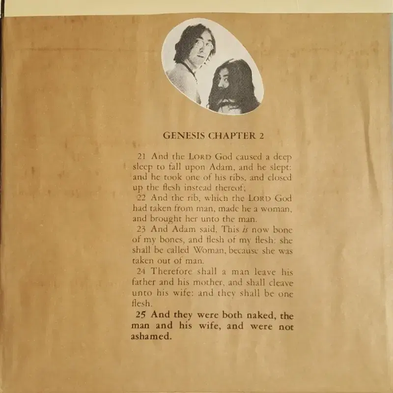 JOHN LENNON & YOKO ONO - TWO VIRGINS LP