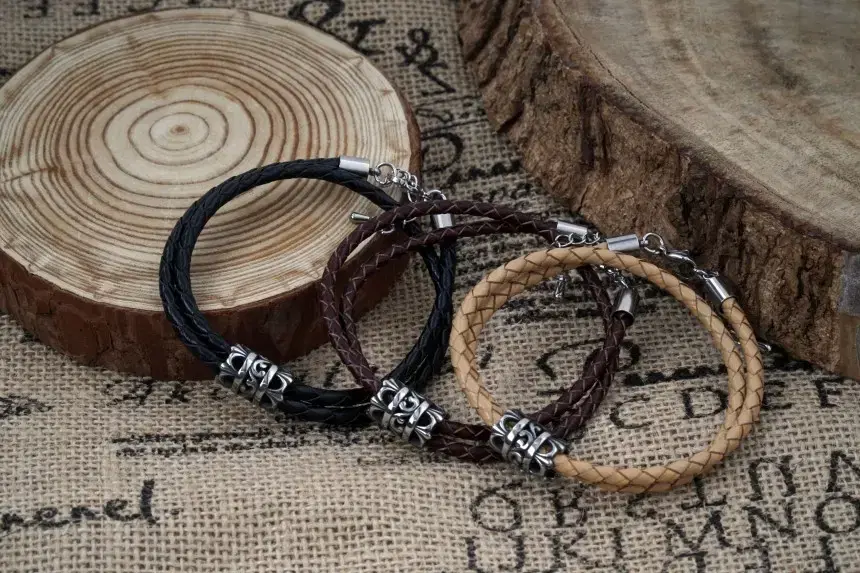 cowhide bracelet men women couple bracelet rope chain bracelet friendship bracelet gift