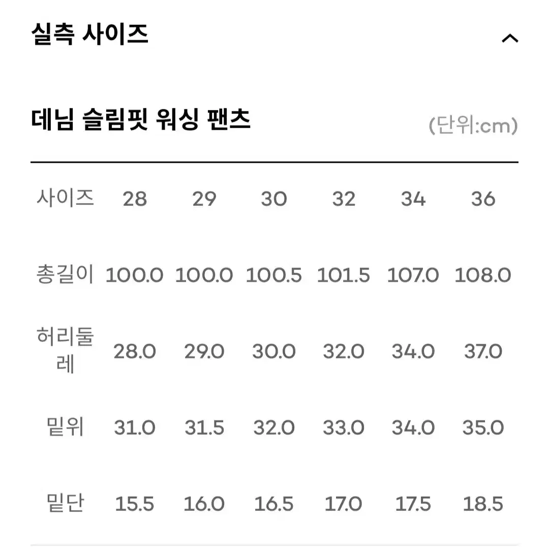 타미힐피거 진 워싱 청바지 새상품