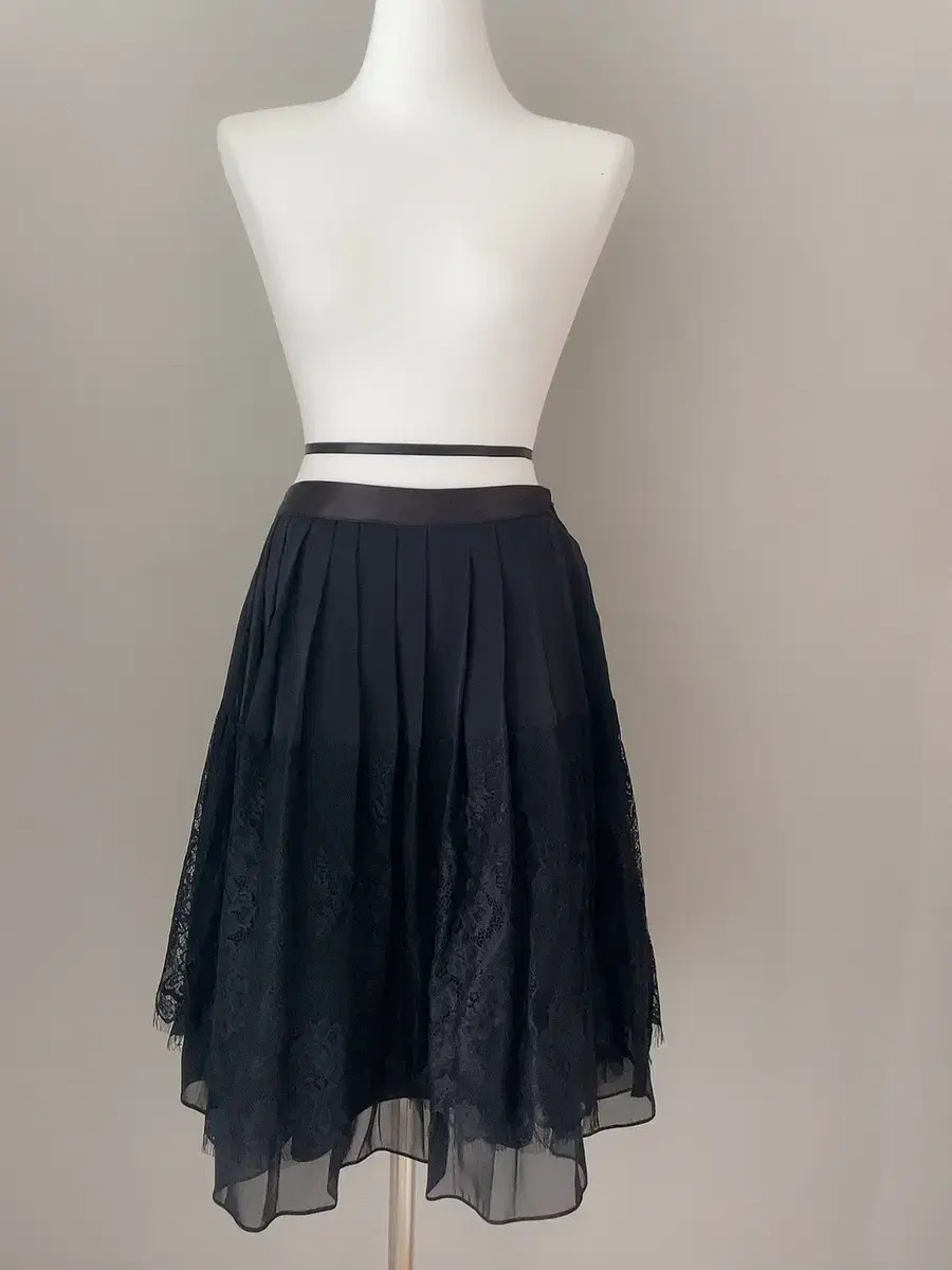 Chiffon flared skirt