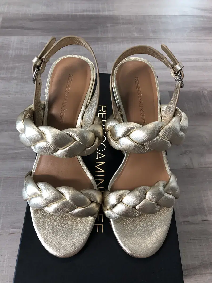 Rebecca Minkoff Gold Sandals