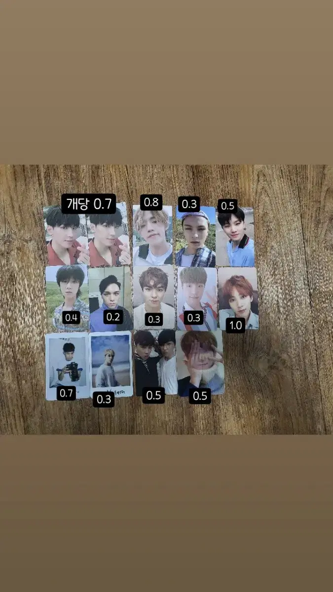 Seventeen photocard photokard rents lenticular postcard wts sells