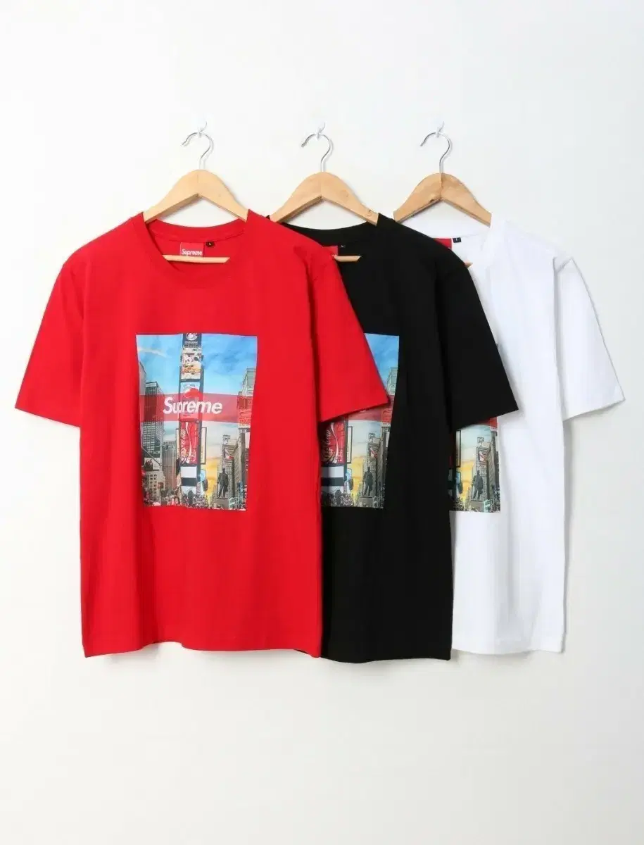 [L~3XLBig Size]Supreme Building Warrior Round Short Sleeve T-Shirt