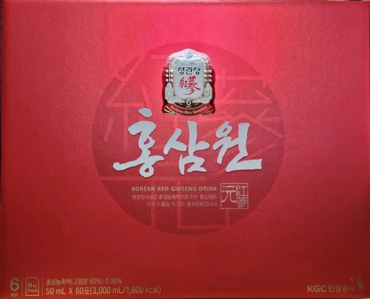 정관장 홍삼원 50ML X 60포(쇼핑백 포함)