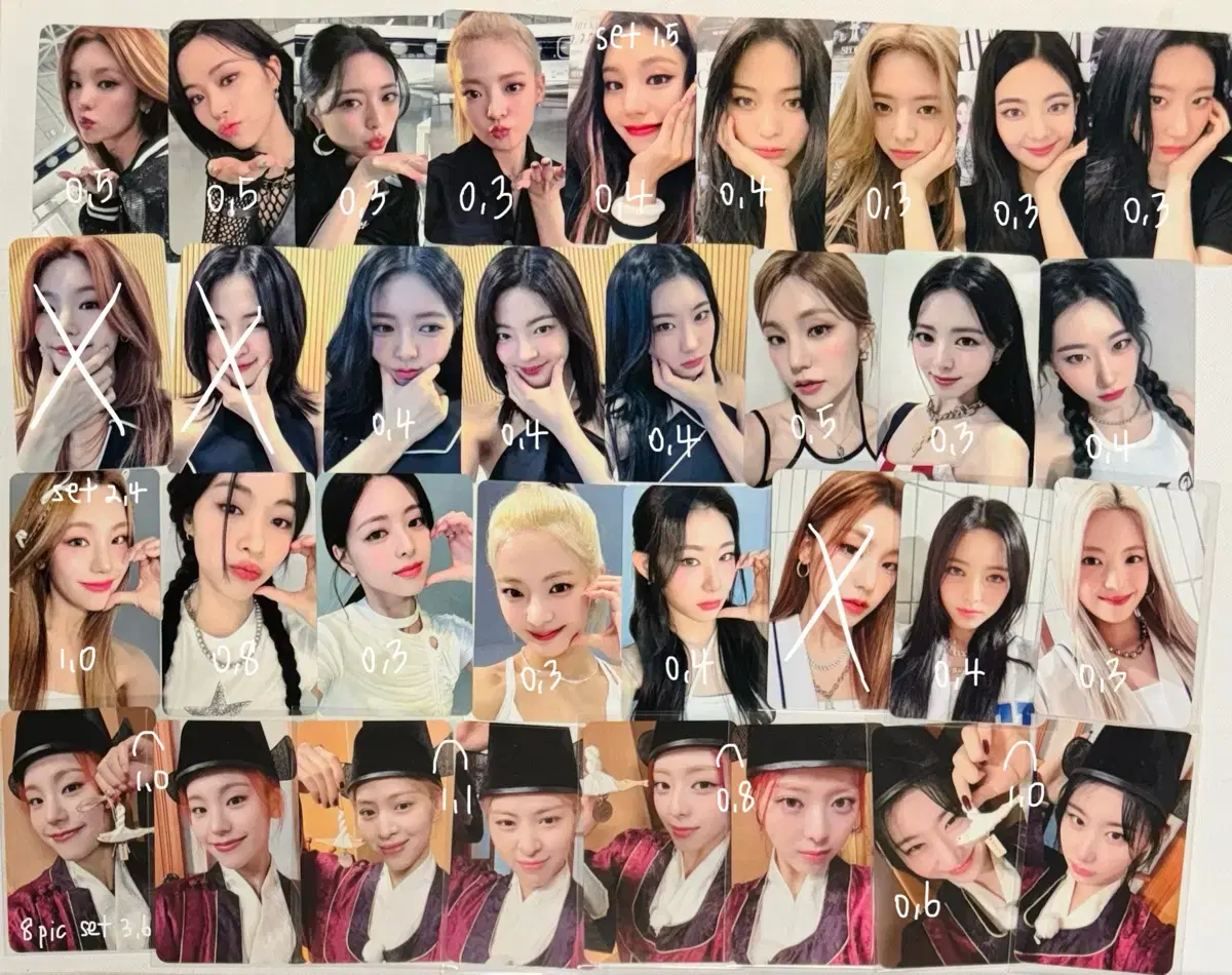 itzy ryujin yeji lia yuna chaeryeong album photocard photocard wts