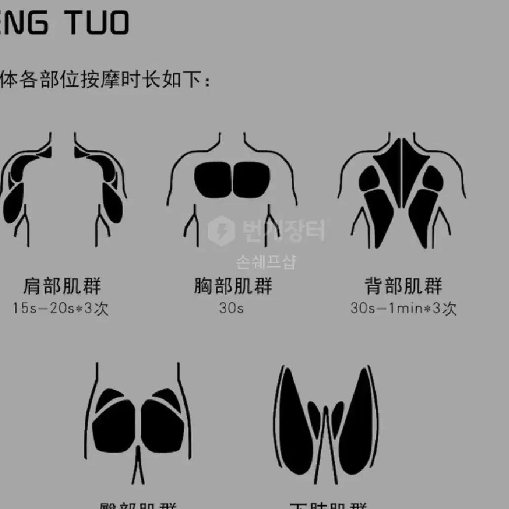 정품)휴대용 승모근 목,어깨,전신마사지건 뭉친근육풀기미개봉FASCIA