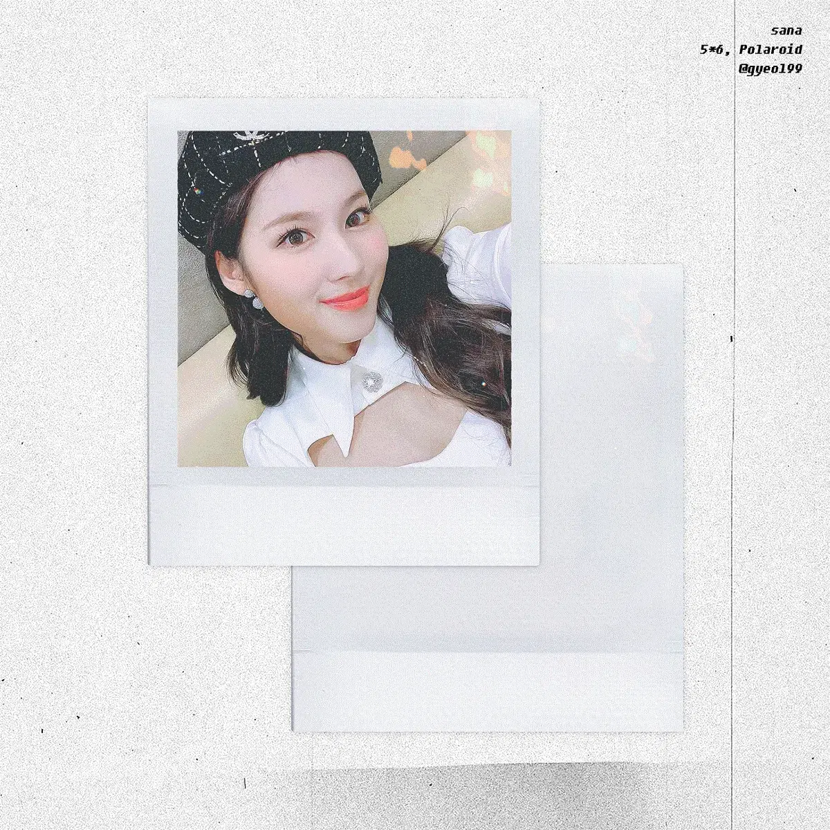 Twice sana mini polaroid