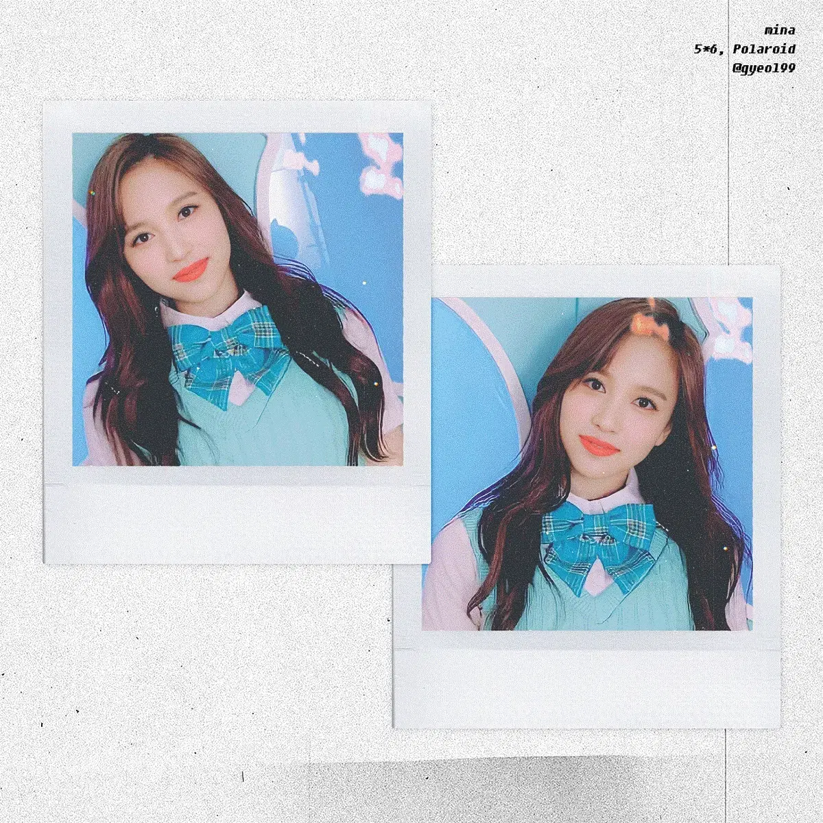 Twice mina mini polaroid