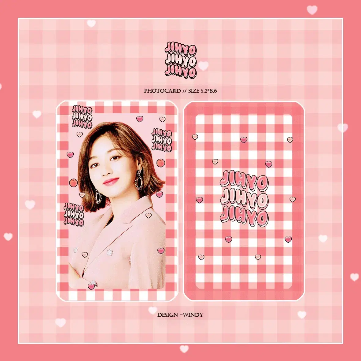 Twice jihyo Picnic Photo Card