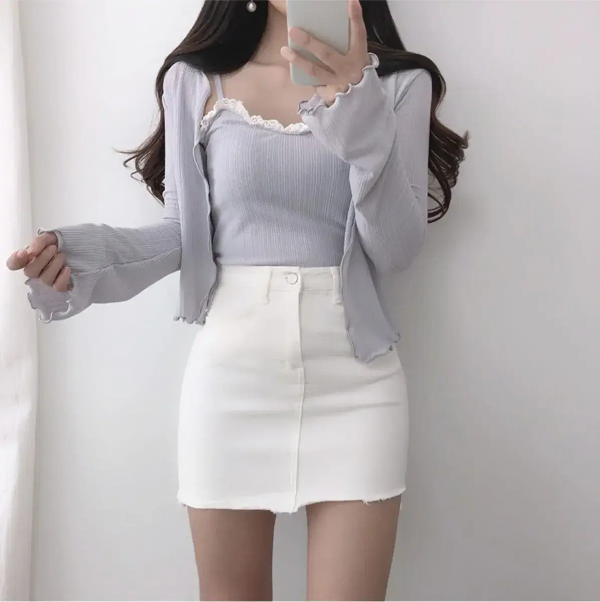 New product White miniskirt