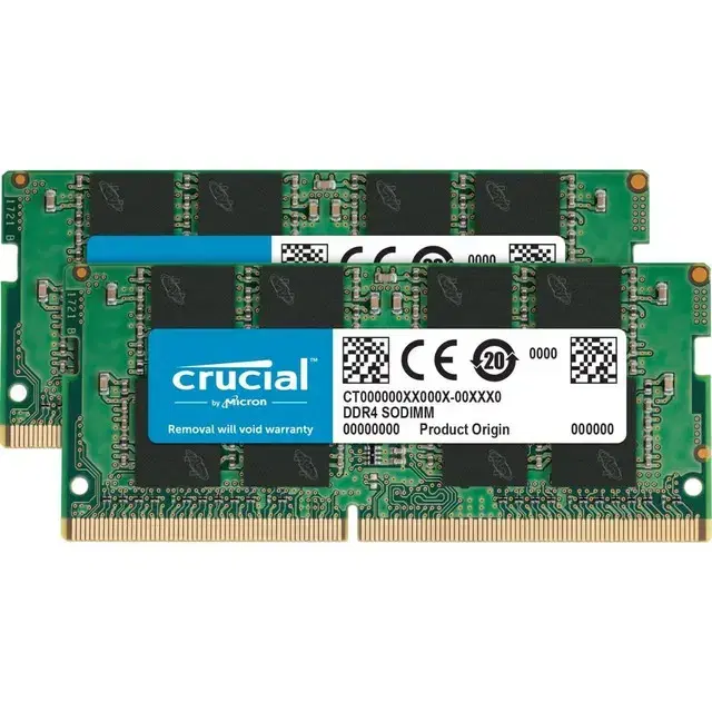 크루셜 DDR4 2666MHz 16GB 8Gx2 램 메모리 노트북 등