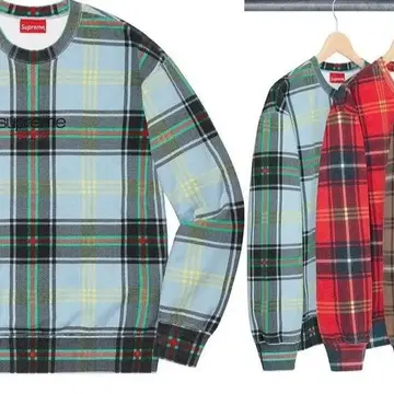 2021 supreme plaid crewneck XL | 브랜드 중고거래 플랫폼, 번개장터