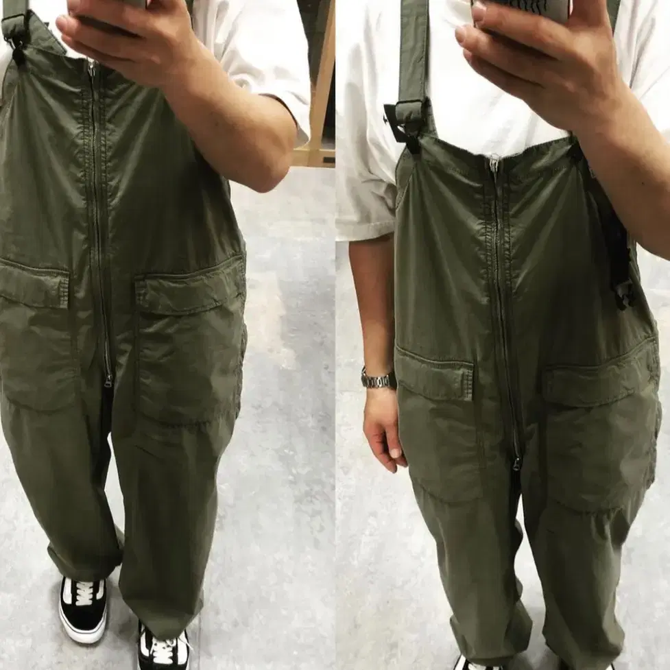 (LARGE) 빔즈 SSZ PARASITE OVERALL SAGE