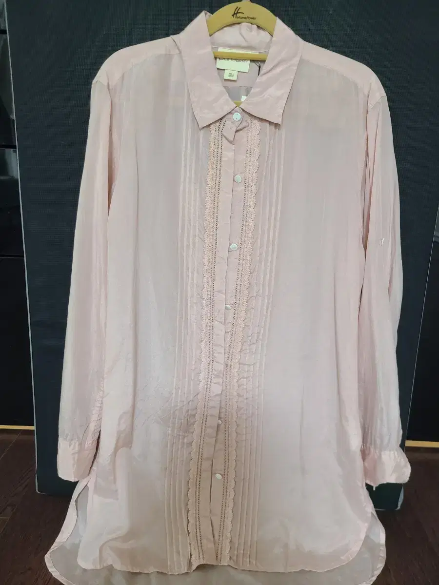 PURE DKNY Light pink long blouse for sale