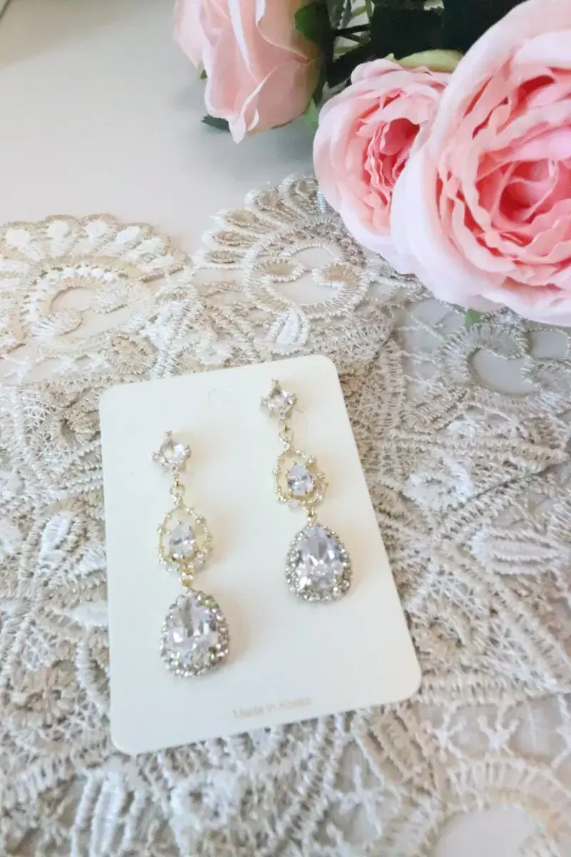 (Handmade) Gold Drop Earrings