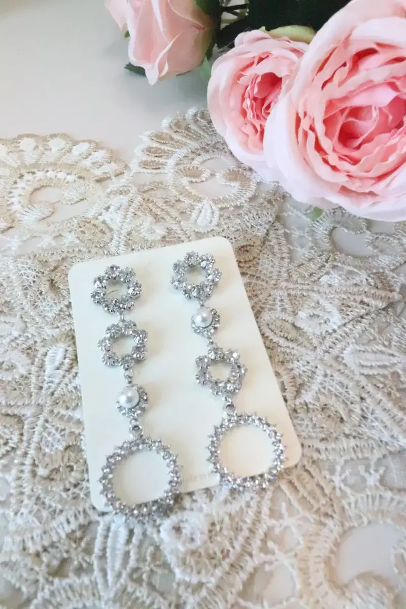 (Handmade) Silver Party Earrings