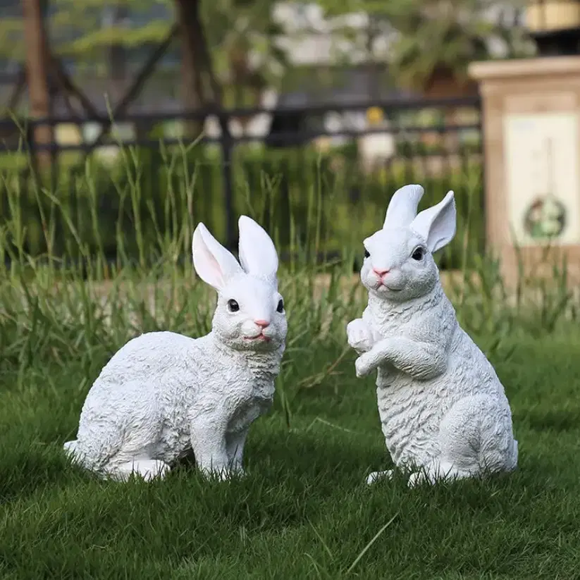 새상품 토끼모형 2마리세트 정원토끼장식 동물원장식 어린이집용품 아이방장식