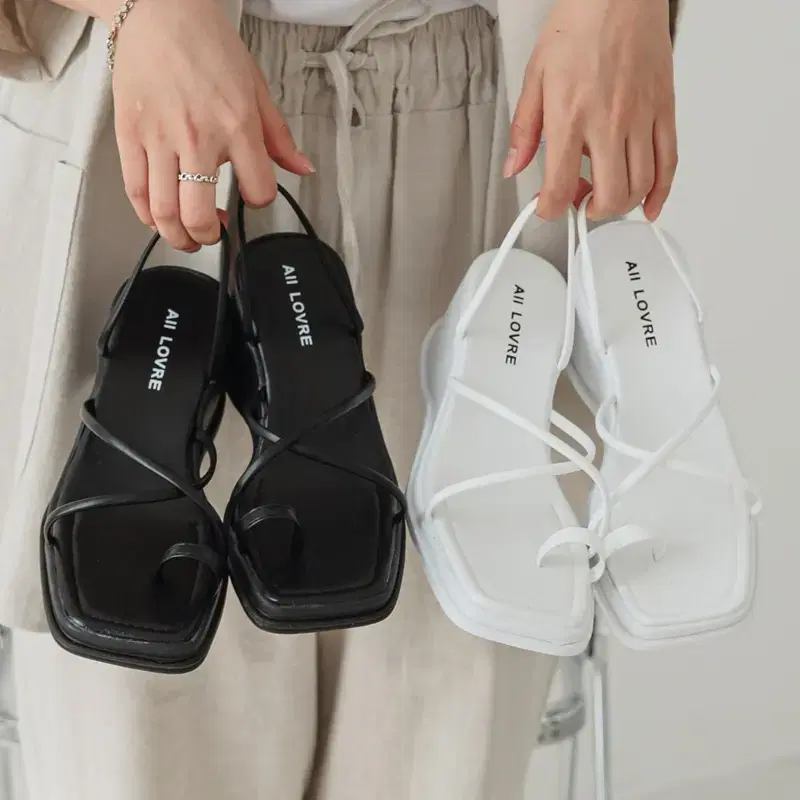 (Chak Hwa Gam-Bok) Thick-soled mules Thick-soled sandals Thick-soled flip-flops Summer mules