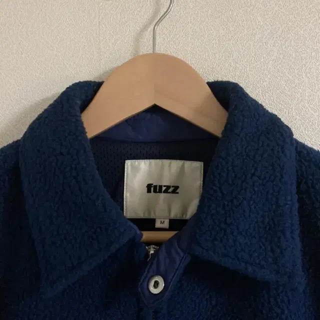 FUZZ FLEECE HARRINGTON JACKET navy