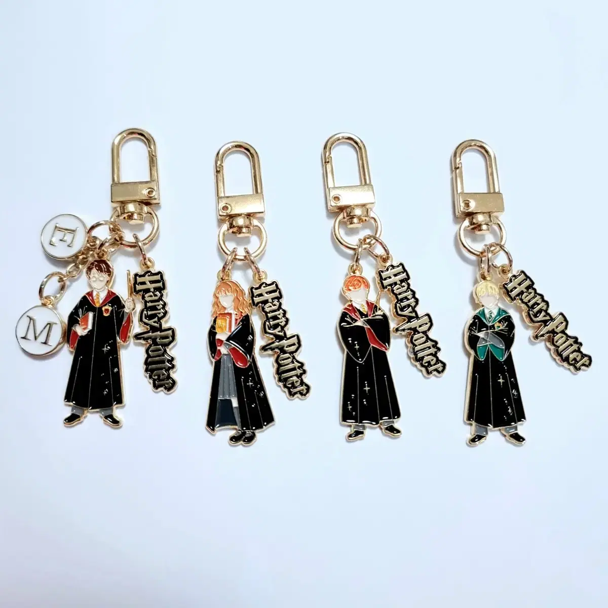 Harry Potter Hermione Ron Weasley Malfoy Initials Keyring Airpods Car Keychain