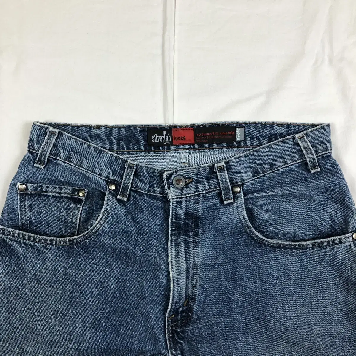 90s 리바이스 실버탭 levis 루즈핏 데님 쇼트팬츠 청반바지