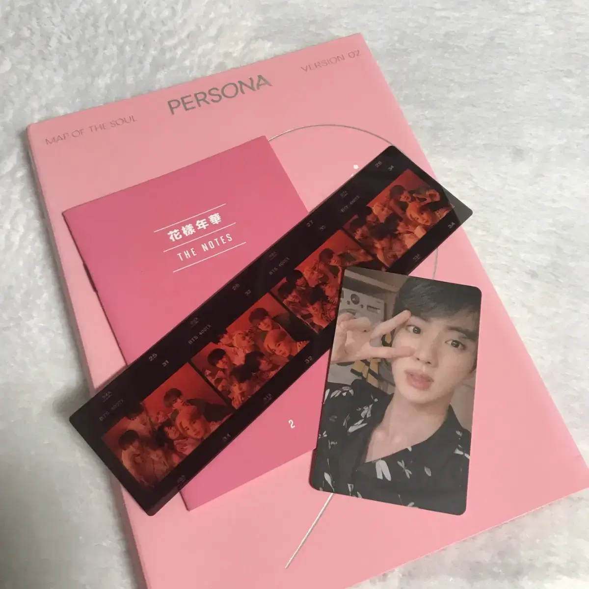 BTS Persona Version 2 Seokjin Photocard, with bookmarks