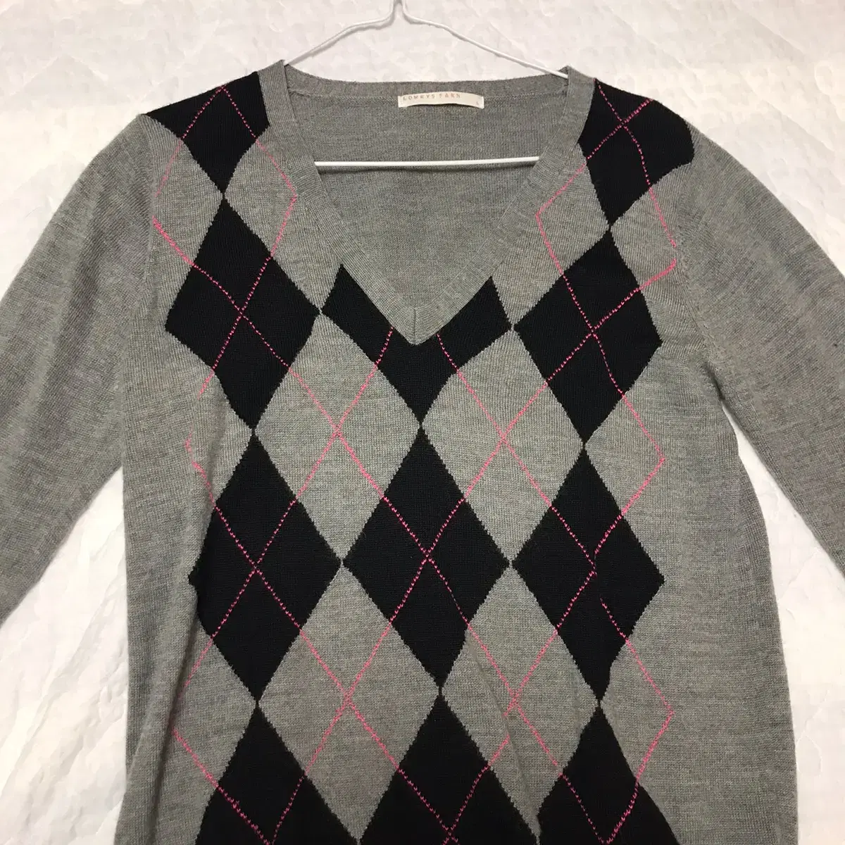 Vintage argyle knit