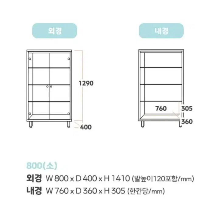 트리니장식장+마켓비철제수납장