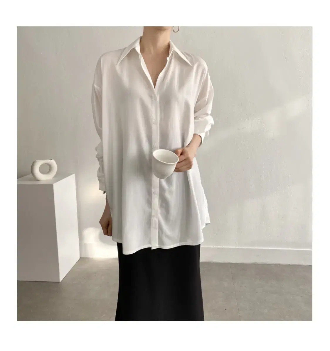 Slit-up shirt