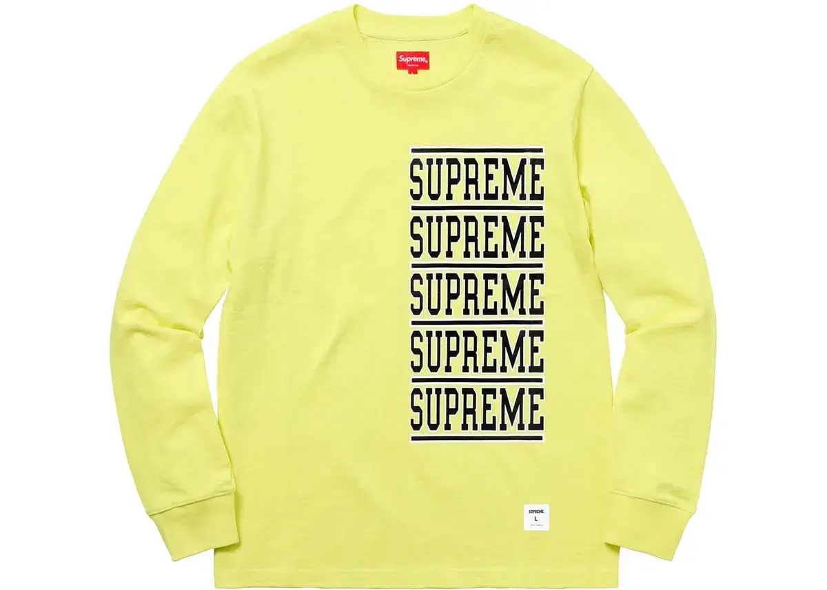 [New]Supreme Stack Long Sleeve Top