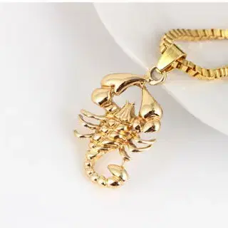 NEW 18k gold filled 골드 전갈 펜던트 목걸이 힙합 공용