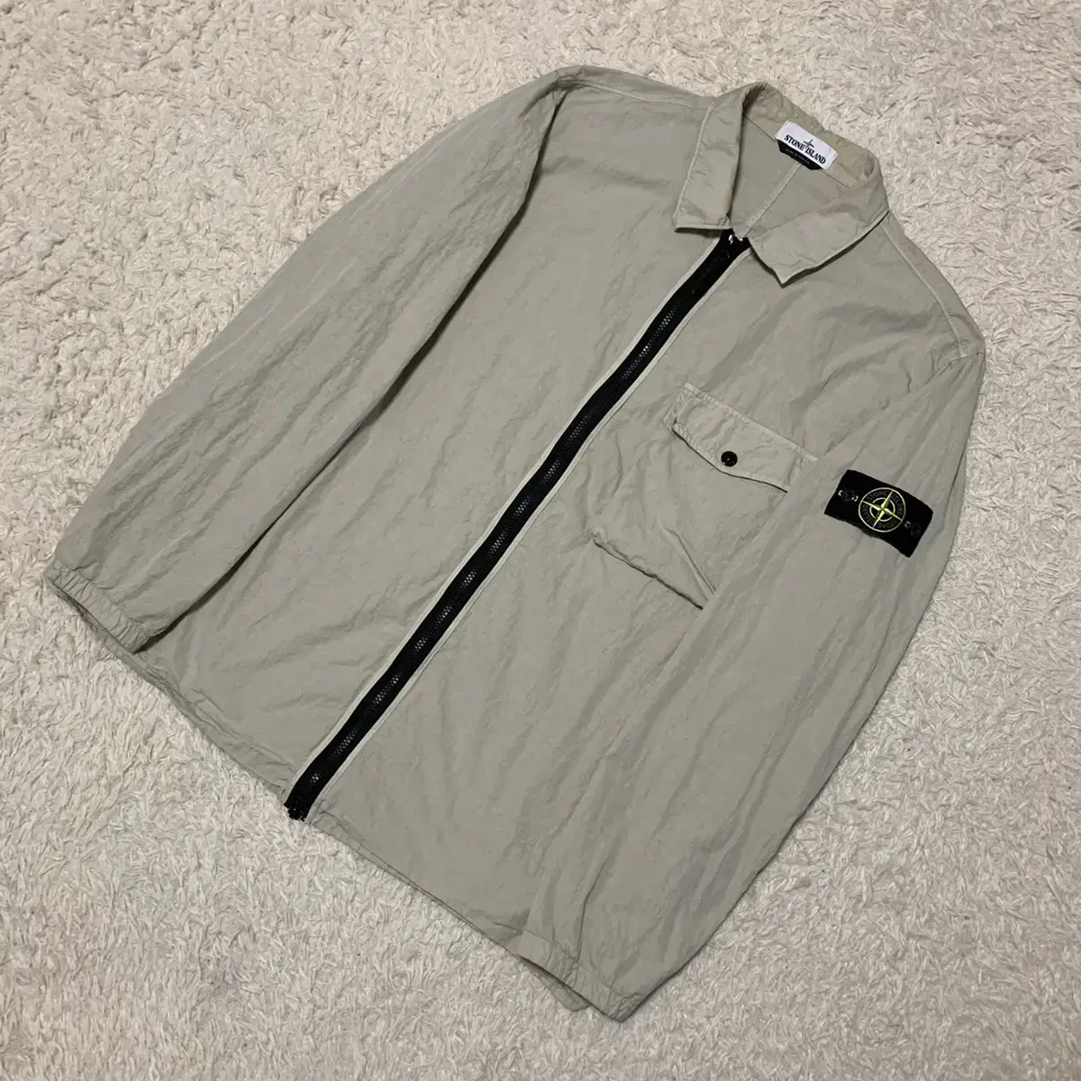 [3XL]Stone Island 19SSCotton Nylon OvershirtBeige