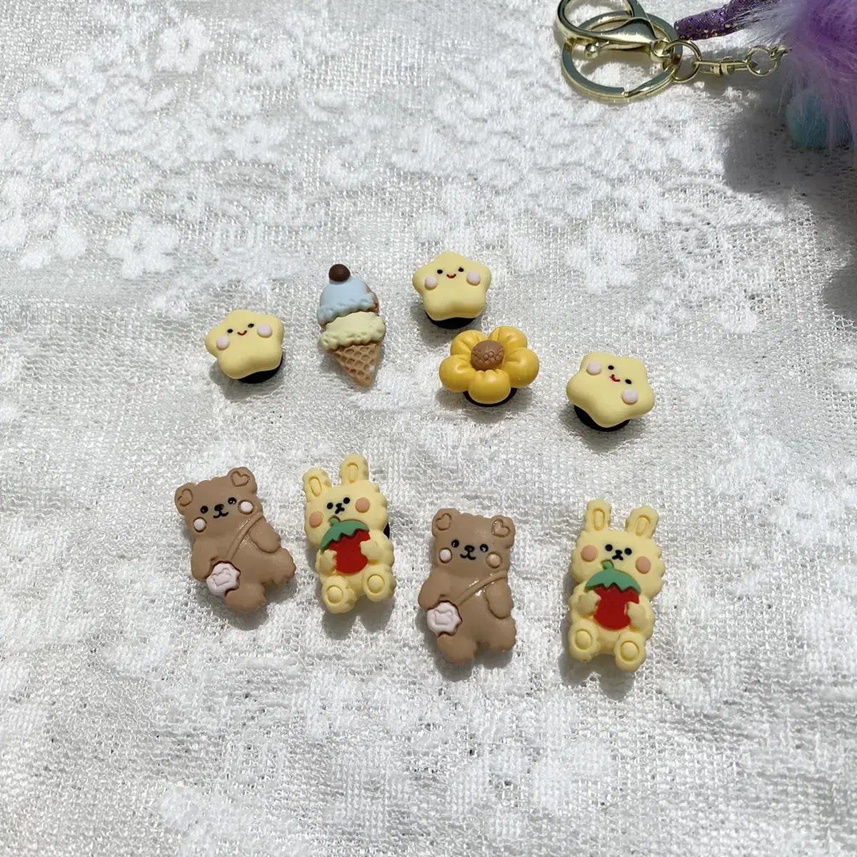 곰돌이 래빗 지비츠셋트9pcs