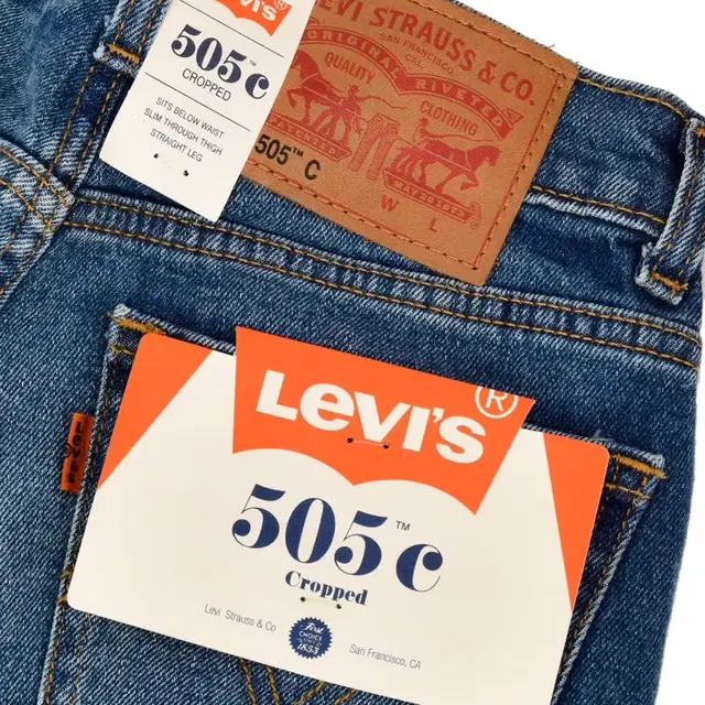 LEVI'S 505 CROPPED_BLUE CHEER 24