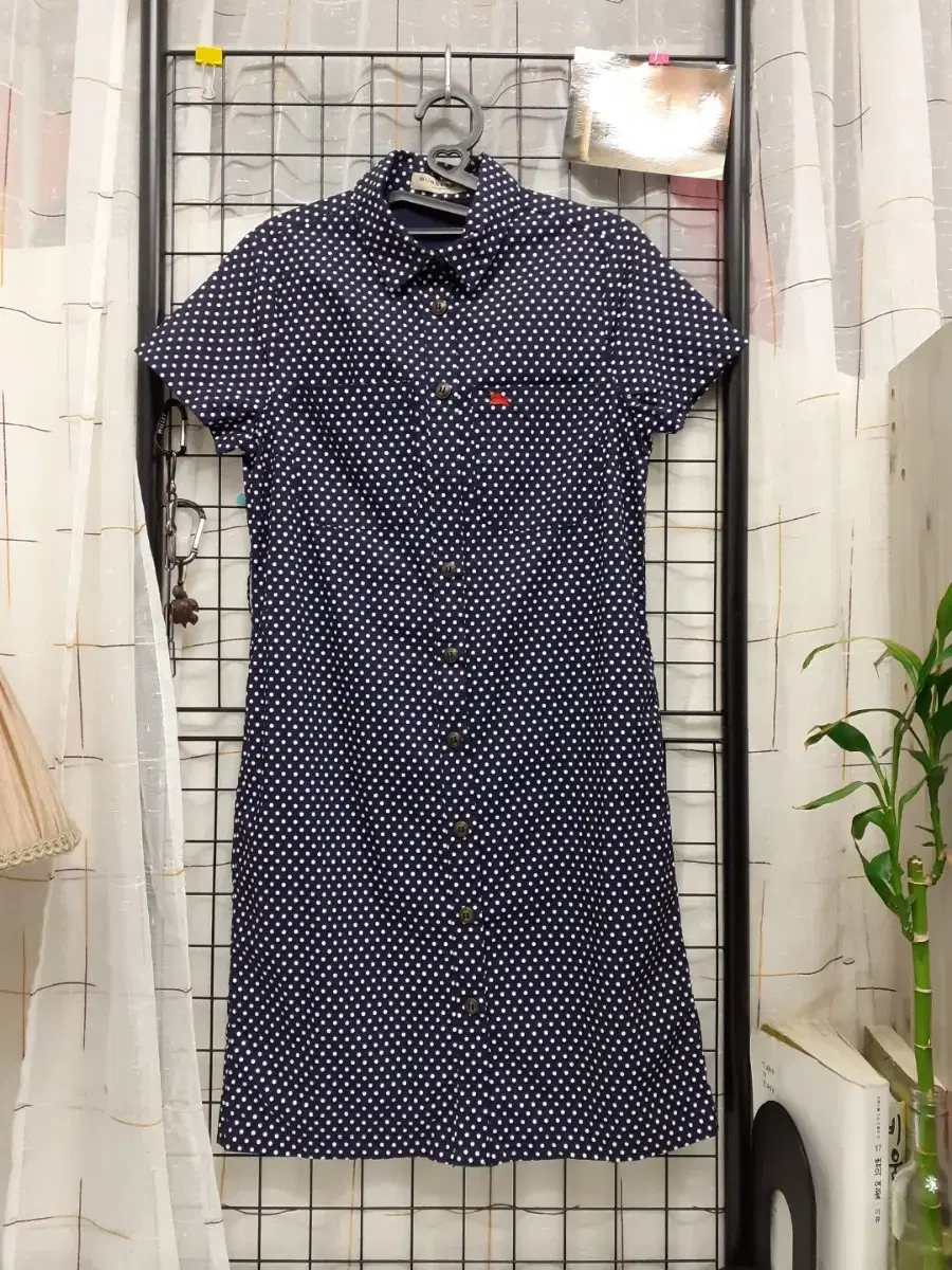 Women's dot pattern summer short sleeve ONEPIECE/85(55) i22