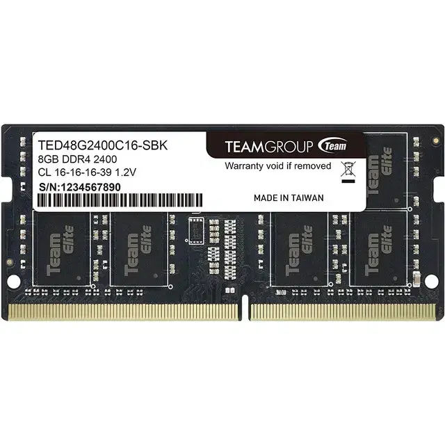 팀그룹 DDR4-2666MHz 16GB 8Gx2 노트북램 메모리 RAM