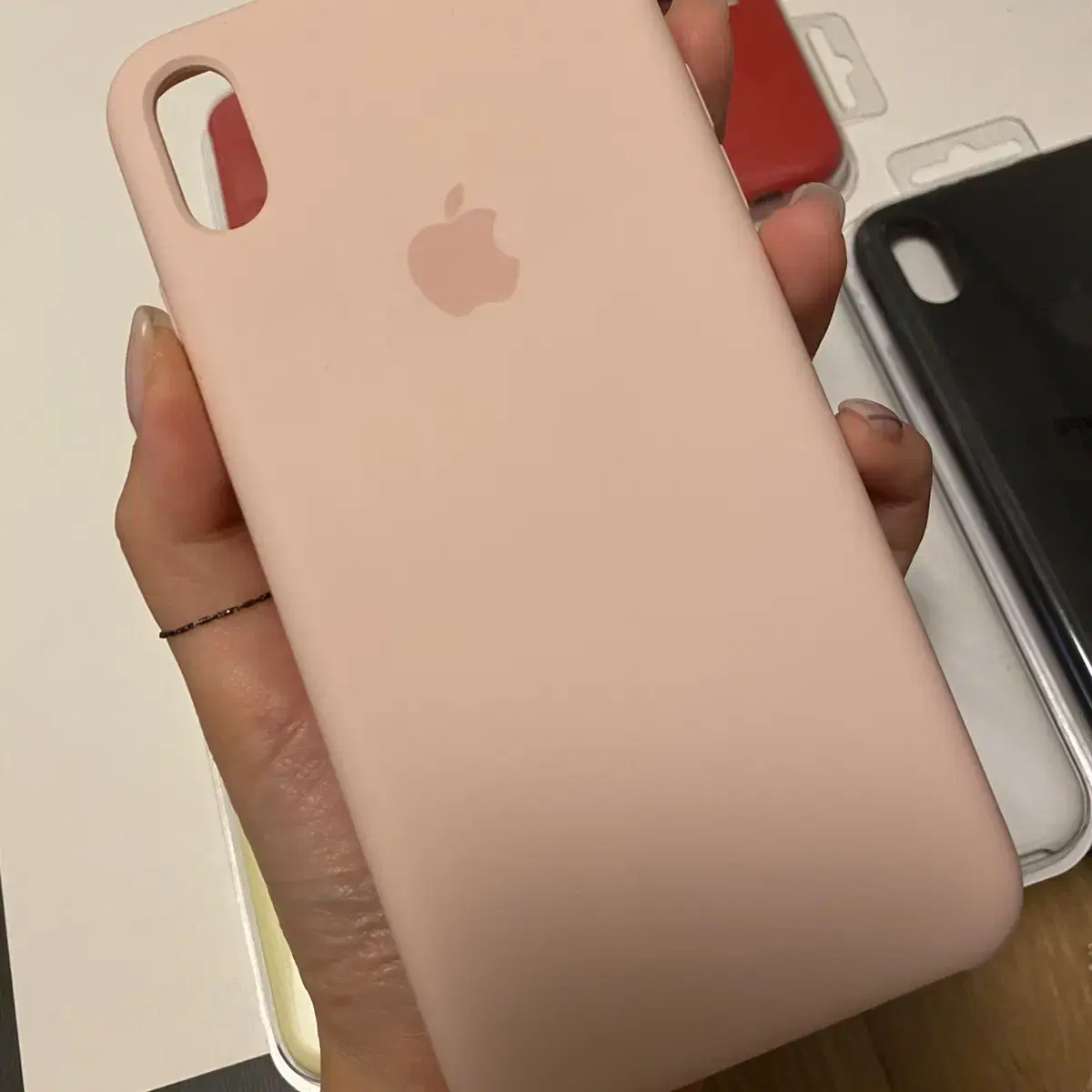 iphone xs max 정품 실리콘케이스