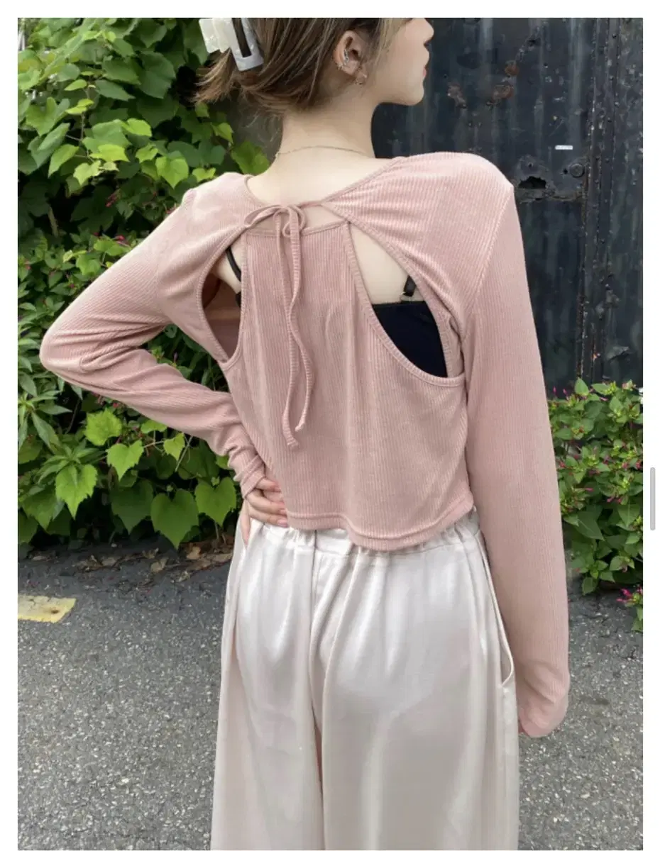 Cherry-quince pink cardigan