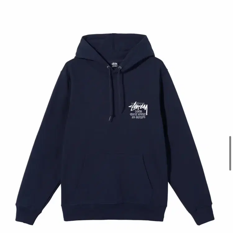 [새상품]스투시 x 도버 스트릿트 후드 네이비 L stussy dover