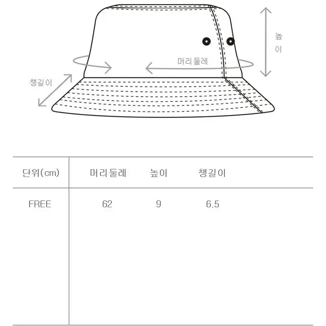 62cm 숏 빅사이즈 버킷햇 왕대두 벙거지 여름 모자 오버핏 남자