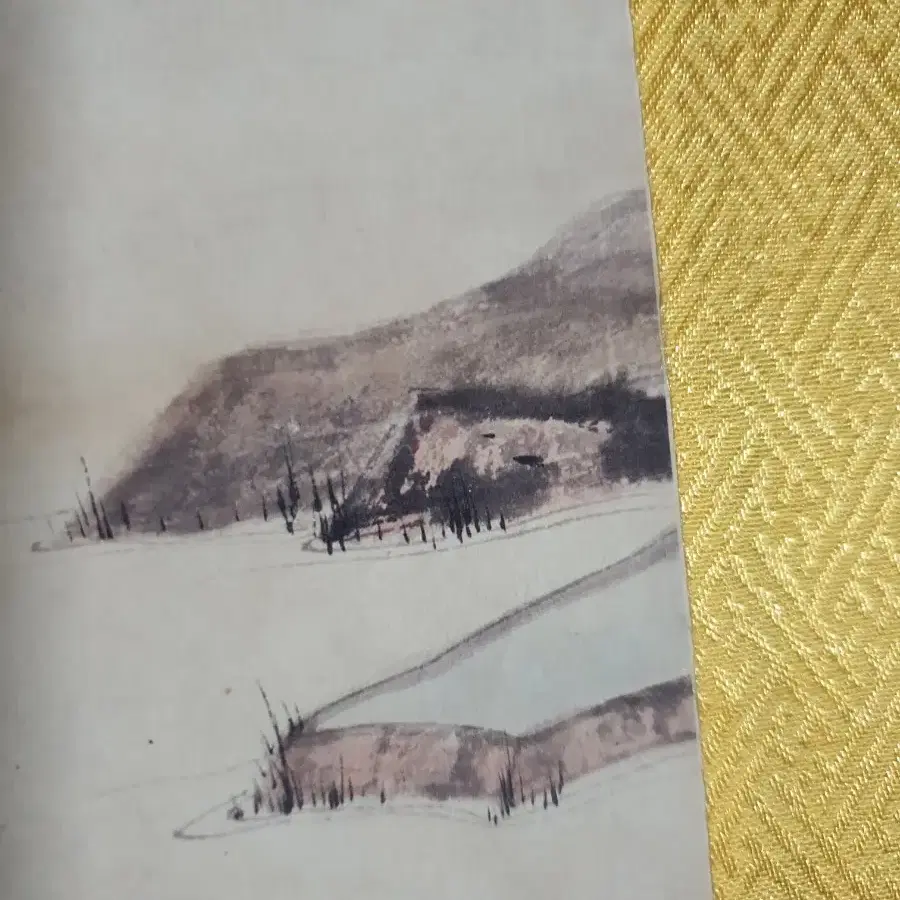 중국화가  장대천의 그림 한점