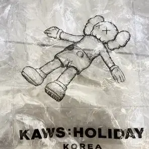 Kaws Holiday PVC Tote Bag 카우스 홀리데이 토트백