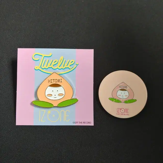 iz*one Hitomi Twelv Pin Badge & Can Button