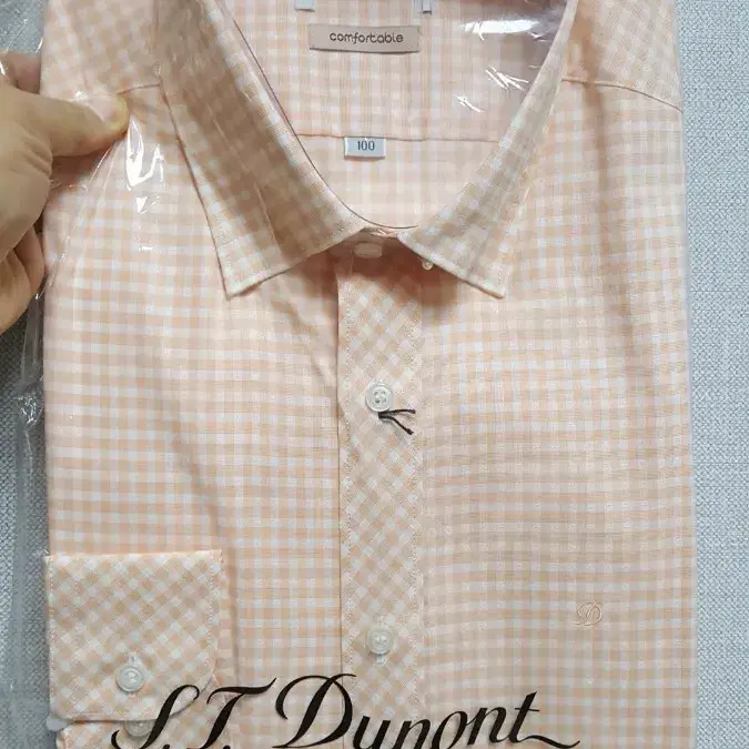 (한국듀퐁) S.T.DUPONT 남성 잔체크 봄가을남방