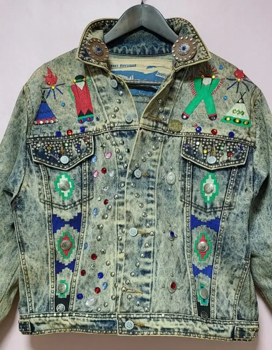 -Price Drop - Custom Indian Jeans Jacket