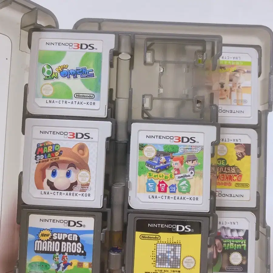 닌텐도 3ds xl 화이트(순정) 랑 게임팩 15종