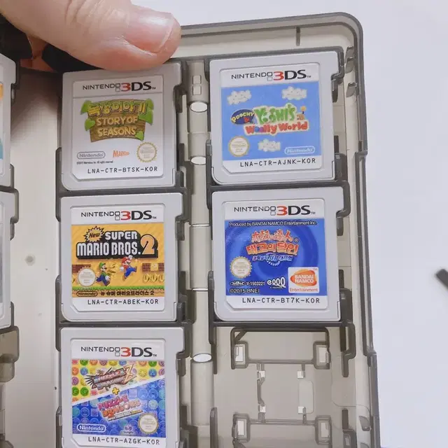 닌텐도 3ds xl 화이트(순정) 랑 게임팩 15종