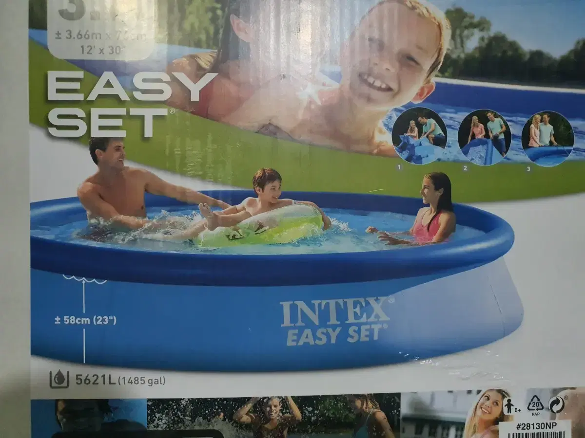 Intex Sooyoung Easy Set Pool with 12-Foot Cover